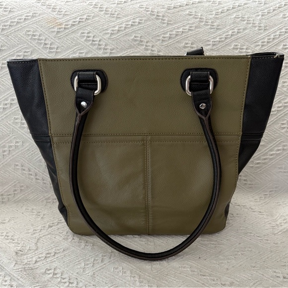 Tignanello Olive and Black Women's Tote Bag - Picture 2 of 9